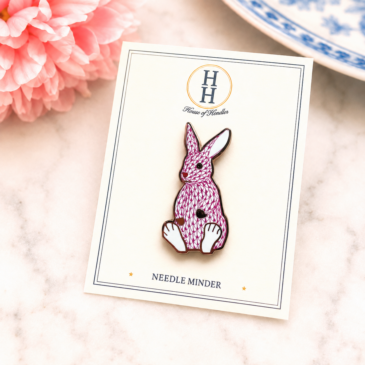 Palm Bunny Pink on its House of Hendler backing card